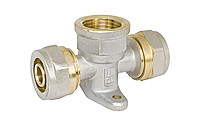 МП Тройник 20х1/2"х20 ВР с креп., обжим. (STI)