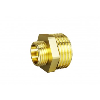 Ниппель 20х10 (3/4"НР х 3/8"НР) переходной LD Pride латунь (105шт/уп)