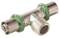 МП Тройник 20х3/4"х20 НР пресс, латунь (Comap)