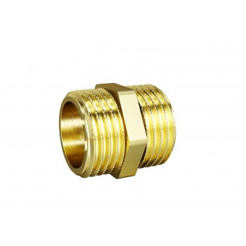 Ниппель 32 (1 1/4") прямой LD Pride НР/НР латунь (32шт/уп)