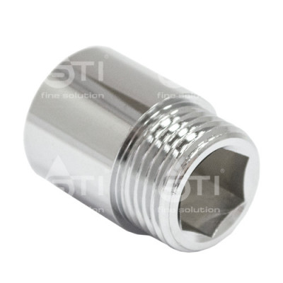Удлинитель 15х25 (1/2"х25) вн/нр латун. никель. STI