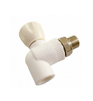 ПП Кран 25х3/4" для радиатора угловой (40/5) (MeerPlast) 