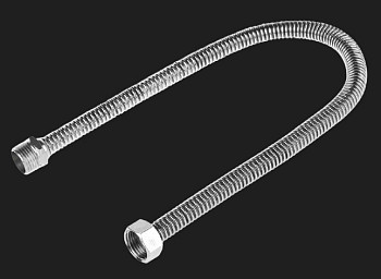 Гибкая подводка 1/2",1 м, Г-Ш шланг сильф SS