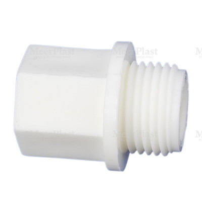 ПП Заглушка 20х1/2" НР (100/1) (MeerPlast) 