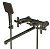 Смеситель для ванны и умывальника 1/2 кер. MIXLINE ML38-02  "Graphite" ГРАФИТ