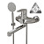 Смеситель для ванны и раковины 35k MIXLINE MLSS36-021 "Steel Kit" нерж.