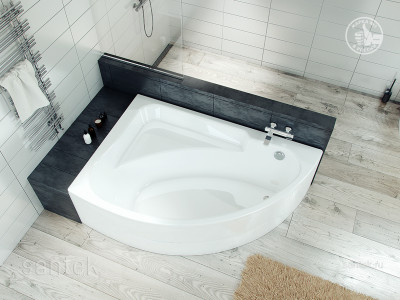 Ванна Santek Гоа 150х100 L асимметричная белая 1WH112033
