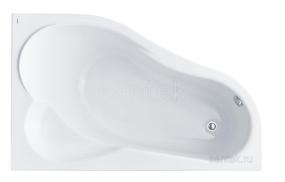 Ванна Santek Ибица XL 160х100 R асимметричная белая 1WH112037
