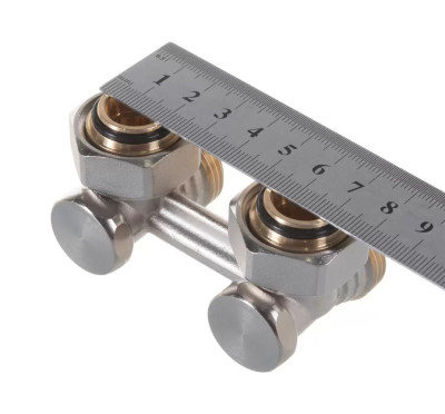 Узел нижнего подключения двухтрубный, угловой 3/4"x3/4"Ek. Giacomini R388X002