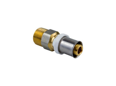 МП Муфта 20х1/2" НР пресс, латунь (STI)