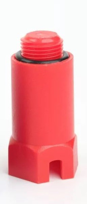 ПП Заглушка (15) 1/2" длинная пластиковая красная арт. 954951 