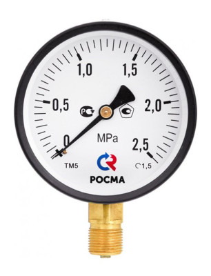 Манометр ТМ-310Р.00 63/6 (1/4", 0-6 бар, 2,5) радиальный