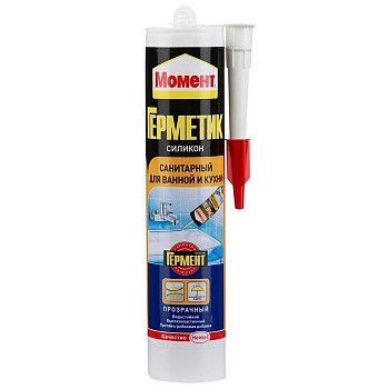 Герметик силиконовый санитарный универсальный (прозрачный) 280мл