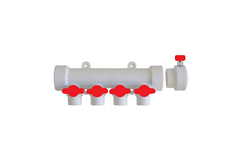 ПП Коллектор 32/4 20w с воздухоотв. КРАСНЫЙ (MeerPlast)