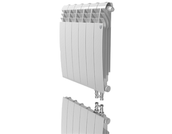 Радиатор биметаллический Royal Thermo BiLiner Bianco Traffico (нижнее подключение) 500/80 8 секции