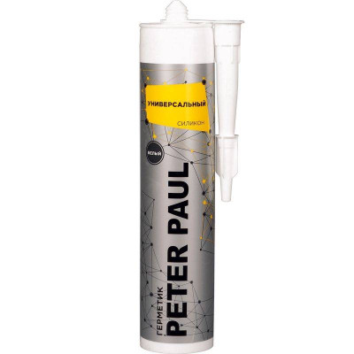 Герметик Peter Paul силиконовый универсальный (белый), 300 мл