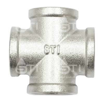 Крестовина 15 (1/2") ВН латун. никель. STI