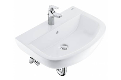 Набор для ванной GROHE Bau Ceramic: раковина, смеситель StartFlow и сифон 39472000