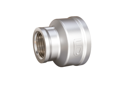 Муфта 20х15 (3/4"ВР х 1/2"ВР) переходная, латунь никель, LD Pride (60шт/уп)