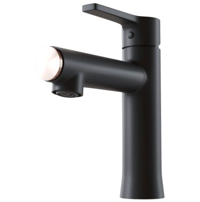 Смеситель для раковины 35k MIXLINE ML23-04 "Round Black" ЧЕРНЫЙ