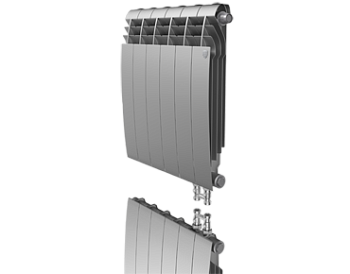 Радиатор биметаллический Royal Thermo BiLiner Silver Satin (нижнее подключение) 500/80 6 секции