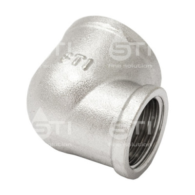 Угольник 25х20 (1"х3/4") ВР-ВР латун. никель. STI