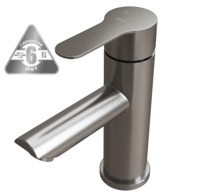 Смеситель для раковины 35k MIXLINE MLSS32-04 "Stainless" нерж.