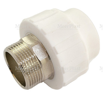 ПП Муфта 25x3/4" НР переходная (100/10) (MeerPlast) 