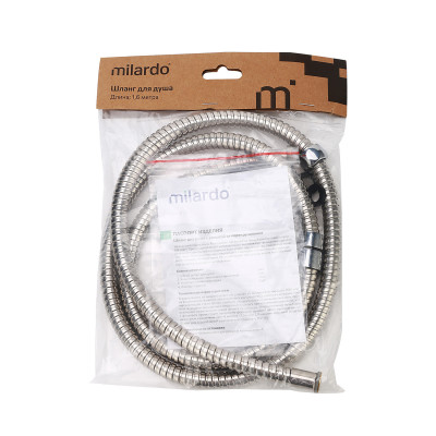Шланг для душа, EPDM, 1,6 м, 130, Milardo, 130S160M19