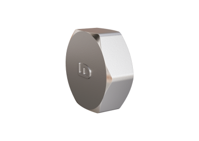 Заглушка 32 (1 1/4") ВР латунь никель, LD Pride (56 шт/уп)