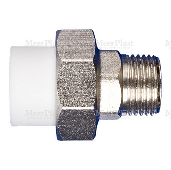 ПП Муфта 32x3/4" НР разъемная амер. (80) (MeerPlast) 