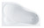 Ванна Santek Ибица XL 160х100 R асимметричная белая 1WH112037 Ванна Santek Ибица XL 160х100 R асимметричная белая 1WH112037