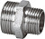Ниппель 32х25 (1 1/4"х1") нр/нр переходной латун. никель. Valtec (VTr.580.N.0706)