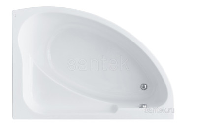 Ванна Santek Гоа 150х100 R асимметричная белая 1WH112032
