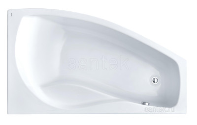 Ванна Santek Майорка XL 160х95 R асимметричная белая 1WH111990