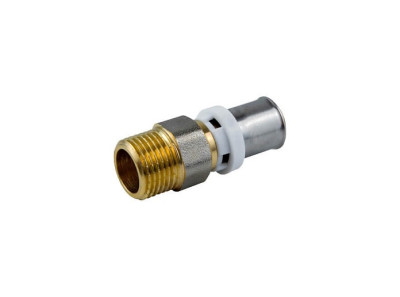 МП Муфта 16х1/2" НР пресс, латунь (STI)