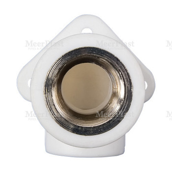 ПП Угольник 25х3/4" ВР с креплением (60/10) (MeerPlast)