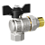 Кран 25 никел. американка бабочка, угловой, вода LD Pride (уп.6шт)