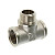 Тройник 15 (1/2") ВР-НР-ВР латун. никель. Valtec (VTr.132.N.0004)