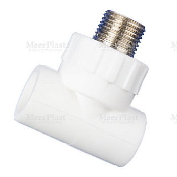 ПП Тройник 20х1/2"х20 НР переходной (110/10) (MeerPlast) 