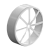 Наконечник- решетка на трубу D80 дымоход белый , алюминий, A80 ABAK