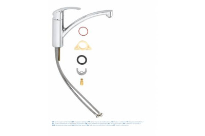 Смеситель для кухни GROHE Eurosmart new с низким изливом, хром 33281002