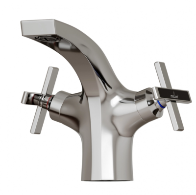Смеситель для раковины 1/2 кер. MIXLINE ML37-04 "Cross" п/гайку