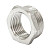 Футорка 32х25 (1 1/4"х1") нр/вн латун. никель. STI