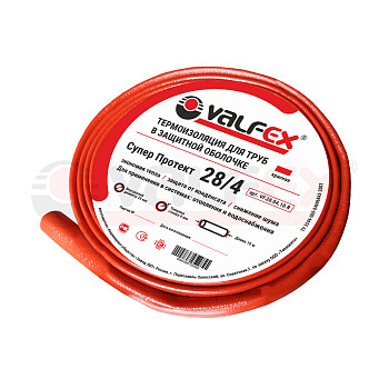 Трубка 18*4мм красный бухта10м Valfex VF.18.04.10.R