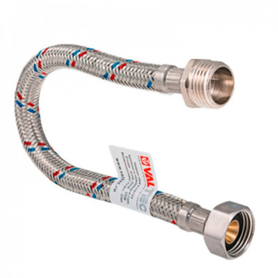 Подводка для воды   1/2" г/ш 3.5 м. нерж VALTEC
