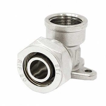 МП Угольник 20х3/4" ВР обжим. с креплением (STI)