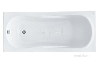 Акриловая ванна Santek Каледония 170х75 прямоугольная белая 1WH302391